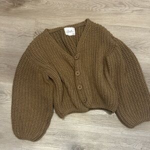 Chicwish Camel Knit Cardigan